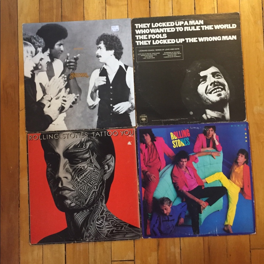 Assorted vinyl records